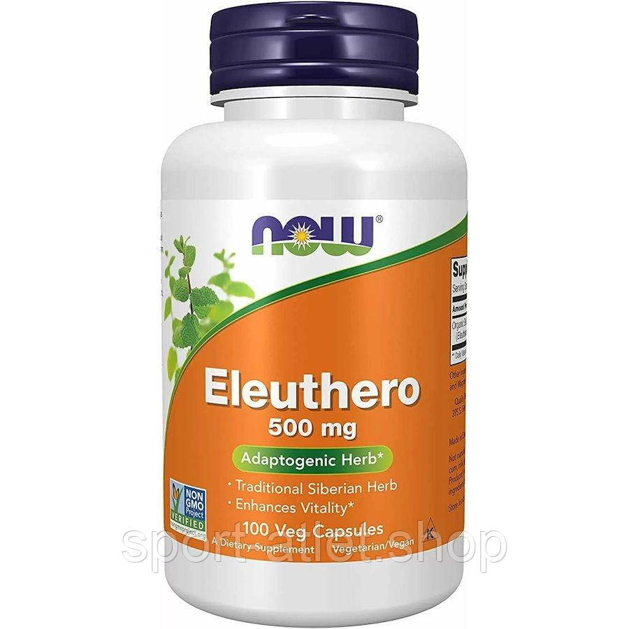 Натуральна добавка NOW Eleuthero 500 mg, 100 вегакапсул
