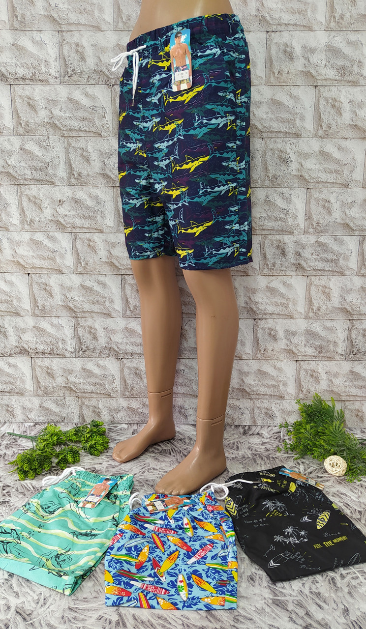 Шорти літні підліткові для хлопчика 3XL 48-50 на 14-16 років 188-23, фото 1