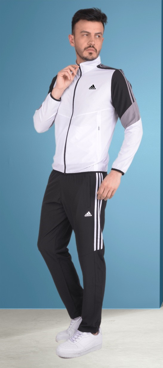 Чоловічий літній спортивний костюм Adidas, тканина мікрофібра