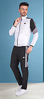 Чоловічий літній спортивний костюм Adidas, тканина мікрофібра