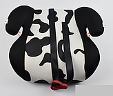 Автокрісло бустер III 22-36 кг, чорне з білим