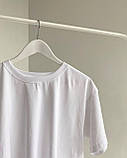Біла футболка Fruit of the loom Valueweight класична 61036-30 Чоловіча базова однотонна 100% бавовна, фото 5