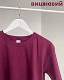 Бордова чоловіча Футболка класична Fruit of the loom Valueweight вишневий бордо S, фото 6
