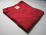Цегляна червона чоловіча футболка класична Fruit of the loom Valueweight 100% бавовна унісекс, фото 5