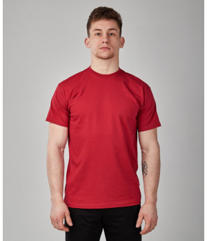 Цегляна червона чоловіча футболка класична Fruit of the loom Valueweight 100% бавовна унісекс