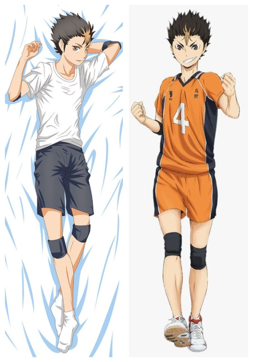 Дакімакура 150х50 см Юу Нішіноя Волейбол Haikyuu !! Yuu Nishinoya Подушка з наволочкою двостороння