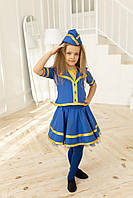 "Стюардесса" детский карнавальный костюм для девочки