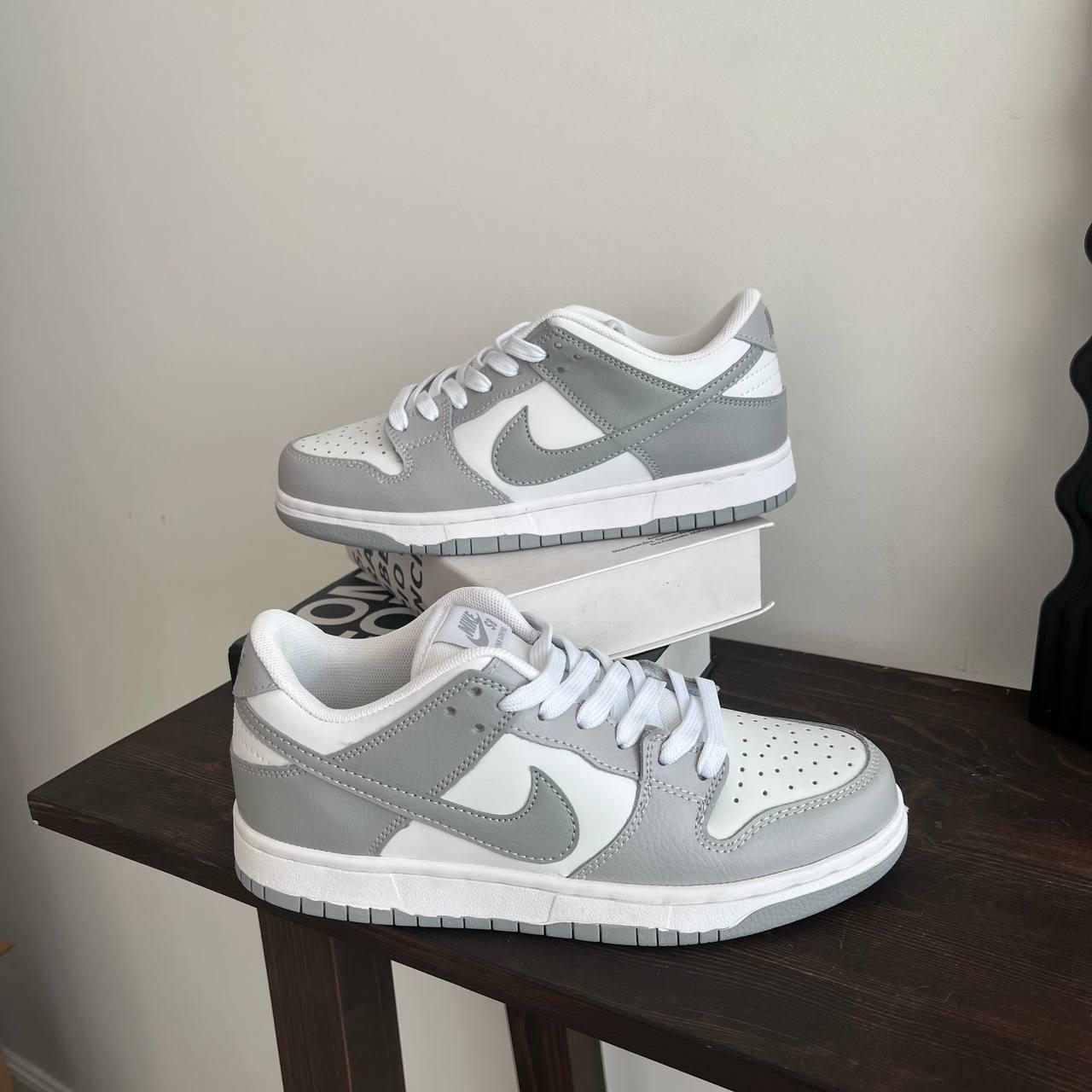 Купить Женские кроссовки Nike SB Dunk Low Gray Найк СБ Данк Лов серые с ...