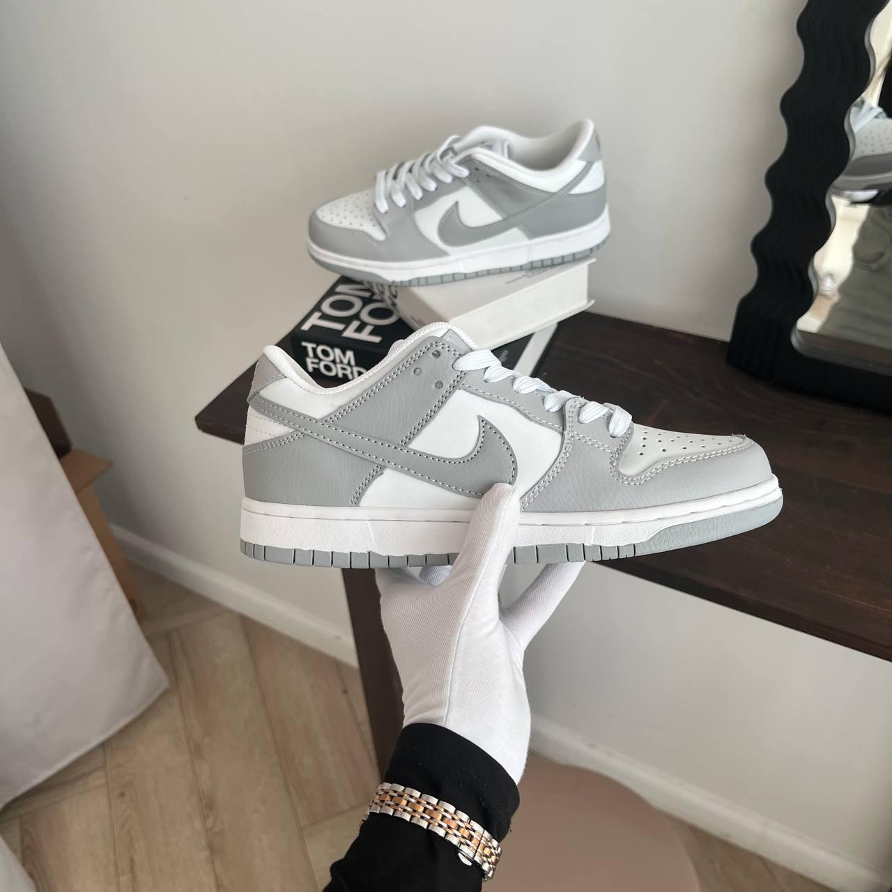 Купить Женские кроссовки Nike SB Dunk Low Gray Найк СБ Данк Лов серые с ...
