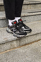 Кросівки чоловічі New Balance 9060 Black Grey Нью Беланс 9060 Блек Грей 41, фото 3