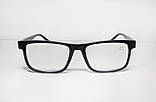 Окуляри чоловічі для зору матові, з діоптріями біла лінза плюс, фото 3