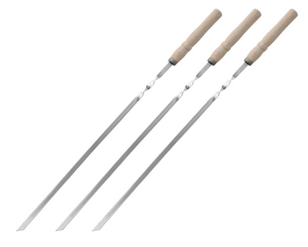 Купить Шампур плоский толщина 2 мм, длина 55 см, ширина 11 мм с ...