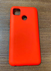 Чохол-накладка на телефон Tecno Pop 4 з мікрофіброю червоного кольору