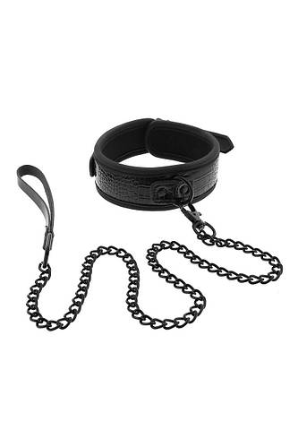 Купить Ошейник для человека с поводком черный BLAZE LUXURY COLLAR AND ...