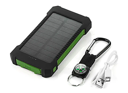 Портативний зарядний пристрій від сонячної батареї з ліхтариком 20000 мА