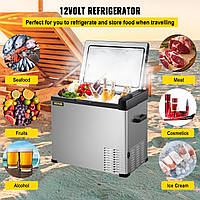 VEVOR Электрический холодильник с ручкой для защиты аккумулятора 30 литров 12 В и 240 В для легкового