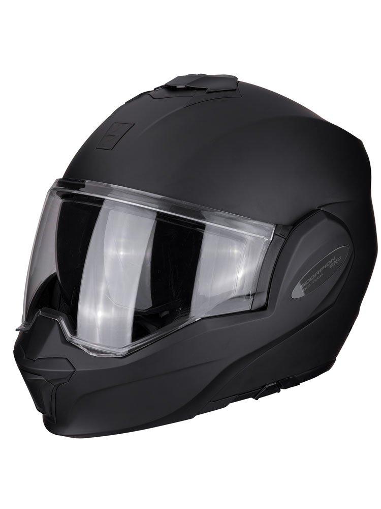 Мотошолом модуляр Scorpion EXO-tech SOLID MATT BLACK