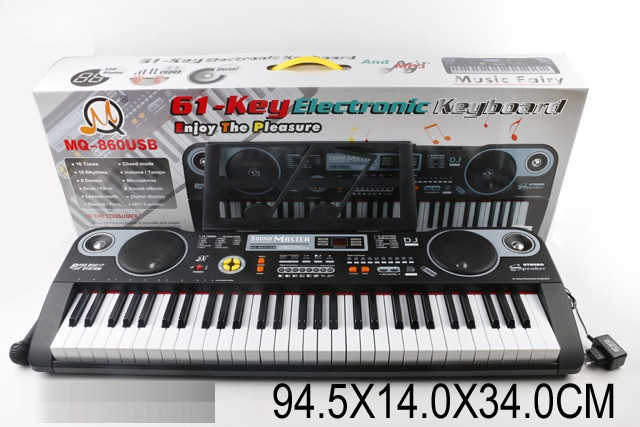 Орган MQ860USB, USB, від мережі, 61 клавіша, з мікрофоном
