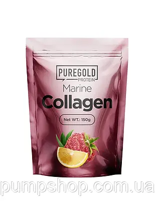 Морський Колаген Pure Gold Marine Collagen 150 г ( малиновий лимонад), фото 2