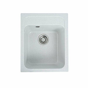 Гранітна мийка RUBY 4050 білий в крапку