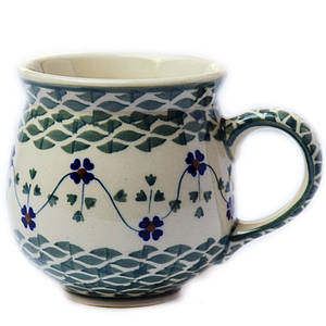 Чашка керамічна 0,3 л Бочечка Green swirl