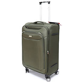 Валіза середнього розміру на 4-х колесах Snowball на 63 л, оливкова