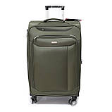 Валіза середнього розміру на 4-х колесах Snowball на 63 л, оливкова, фото 3
