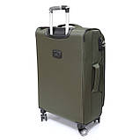 Валіза середнього розміру на 4-х колесах Snowball на 63 л, оливкова, фото 2