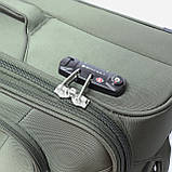 Валіза середнього розміру на 4-х колесах Snowball на 63 л, оливкова, фото 5
