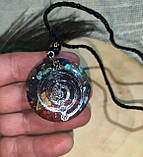 Кольє-кулон із натуральними каменями із зображеннями чакр і Чо-курей від студії www.LadyStyle.Biz, фото 2