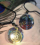Кольє-кулон із натуральними каменями із зображеннями чакр і Чо-курей від студії www.LadyStyle.Biz, фото 6