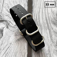 Тактичний ремінець Nato Black 22 мм