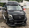 Решітка радіатора Mercedes Sprinter W906 (14-17) тюнінг стиль AMG GT Panamericana (Хром), фото 7