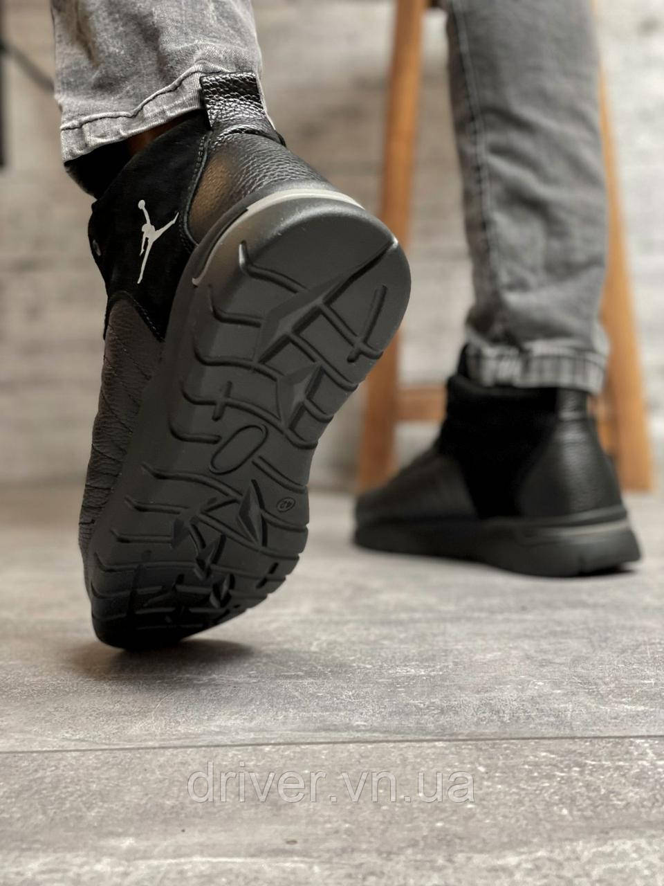 Зимние мужские ботинки 31791, Jordan 23, черные [ ] р.(43-28,9см) 45 - фото 5 - id-p1836113085
