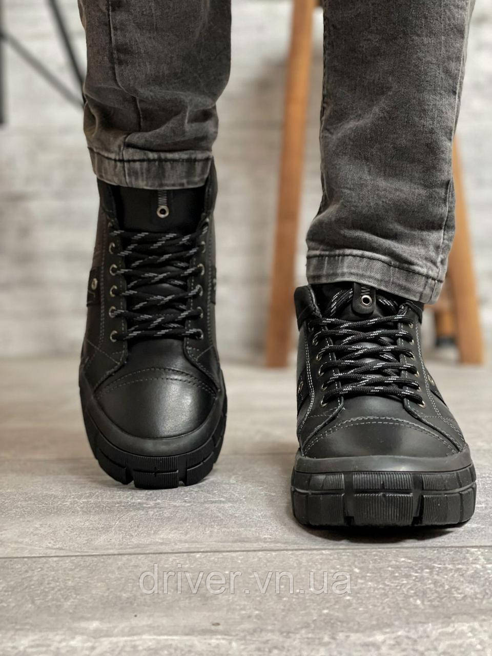 Зимние мужские ботинки 31941, SSS Shoes, черные [ 42 ] р.(45-29,8см) - фото 7 - id-p1836113092