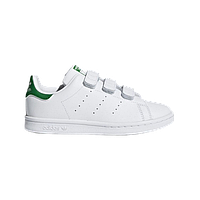 Детские кроссовки на липучке, белые, Adidas Originals Stan Smith - 29 размер