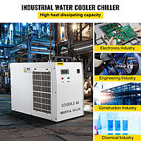 VEVOR Промышленный охладитель воды CW-5000 Охладитель трубок CO2 лазера 6 л Охладитель воды для охлаждения