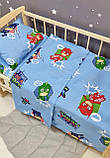 Комплект постільної білизни Qvatro Gold в дитяче ліжечко 120*60 см наволочка підковдра простирадло, фото 4