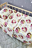 Комплект постільної білизни Qvatro Gold в дитяче ліжечко 120*60 см наволочка підковдра простирадло, фото 9