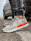 Кроссовки мужские 17301, Adidas Nite Jogger Boost 3M, белые [ 41 ] р.(41-25,2см)