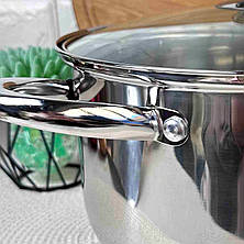 Велика каструля із нержавіючої сталі 2.3л Ардесто для індукційних плит ARDESTO Gemini Gourmet, фото 2