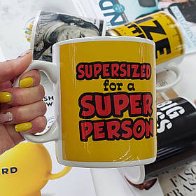 Кухоль 900 мл, Жовтий (Olens) Суперперсона 102-017