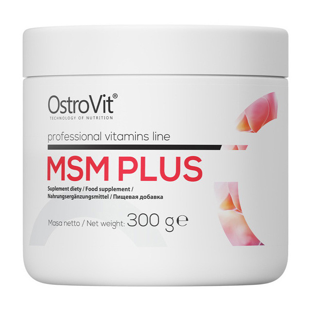 Метилсульфонілметан Ostrovit MSM Plus 300 грамм EXP 3/25 року включно