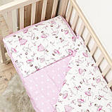 Комплект постільної білизни Qvatro Gold в дитяче ліжечко 120*60 см наволочка підковдра простирадло, фото 6