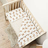 Комплект постільної білизни Qvatro Gold в дитяче ліжечко 120*60 см наволочка підковдра простирадло, фото 9