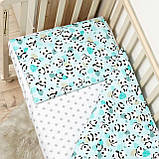 Комплект постільної білизни Qvatro Gold в дитяче ліжечко 120*60 см наволочка підковдра простирадло, фото 2