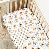 Комплект постільної білизни Qvatro Gold в дитяче ліжечко 120*60 см наволочка підковдра простирадло, фото 10