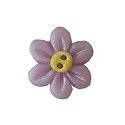 Purple Six Petal Flower w/Yellow Center Пуговица Stoney Creek SB086PLM