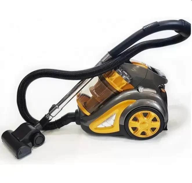 Потужний контейнерний пилосос DOMOTEC -4408MS-3600W Turbo Brush Без мішка, об'єм пилозбірника 4 л Жовтий, фото 1