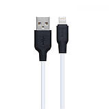 USB Hoco X21 Plus Silicone Lightning 0.25m, фото 2